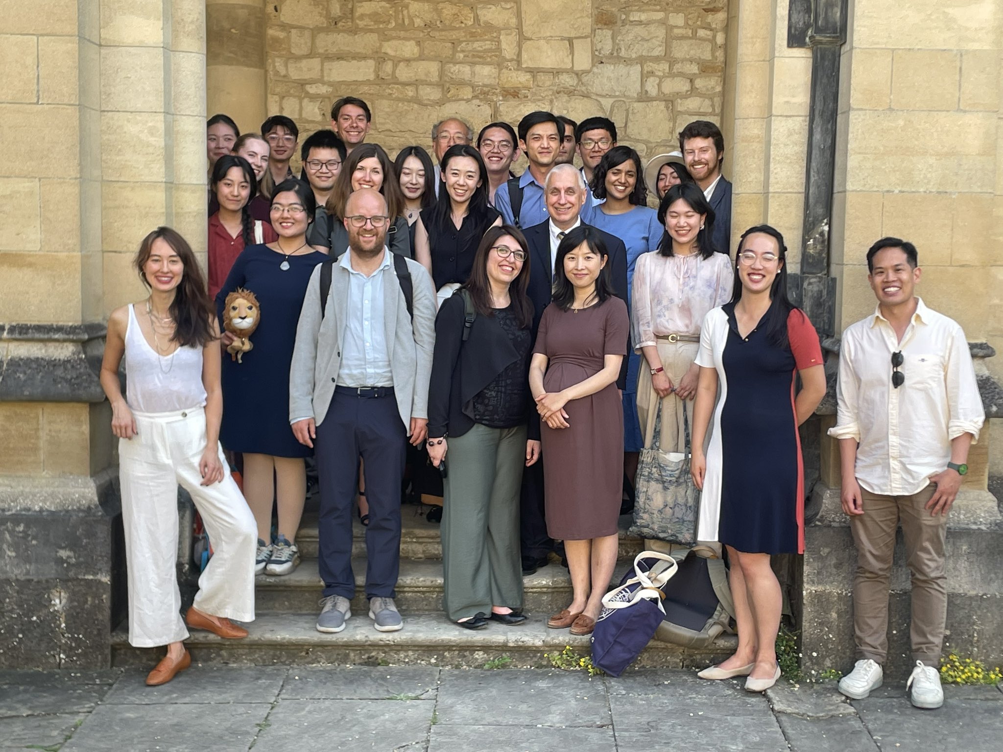 Participants in the Janus Project conference in front of the Radcliffe Camera