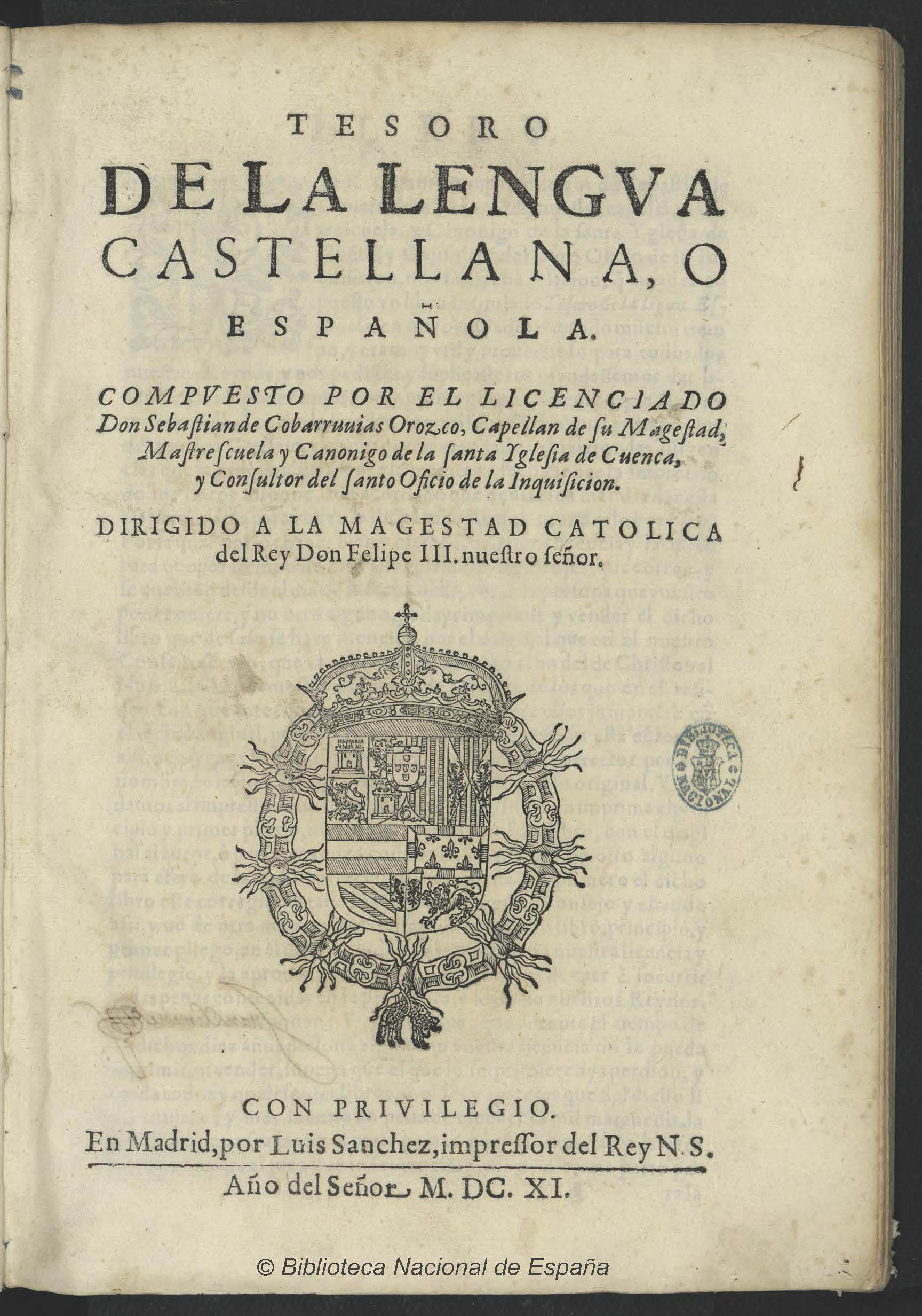 tesoro de la lengua castellana covarrubias