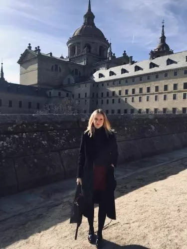 Photo of Marie-Louise Lillywhite standing outside a building.