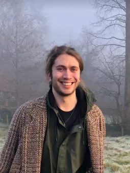 Flynn Allott against a rural background