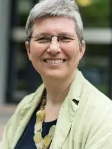 Henrike Lahnemann smiling to camera