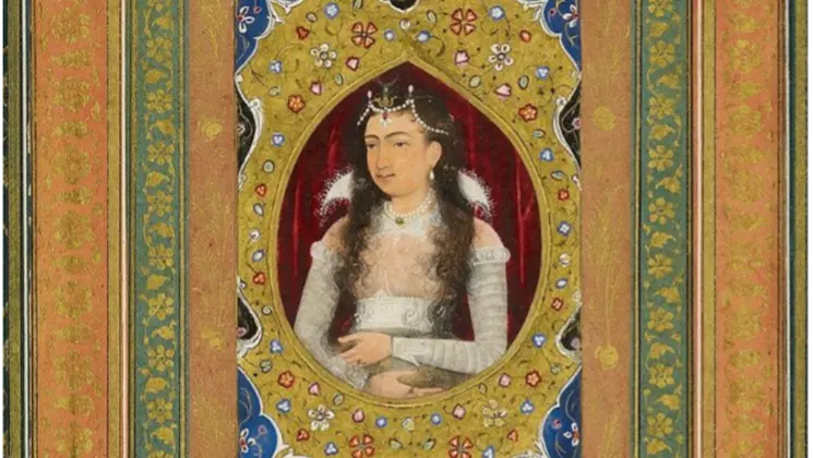 Anonymous Mughal Miniature of a 'Farangi' (Foreigner).