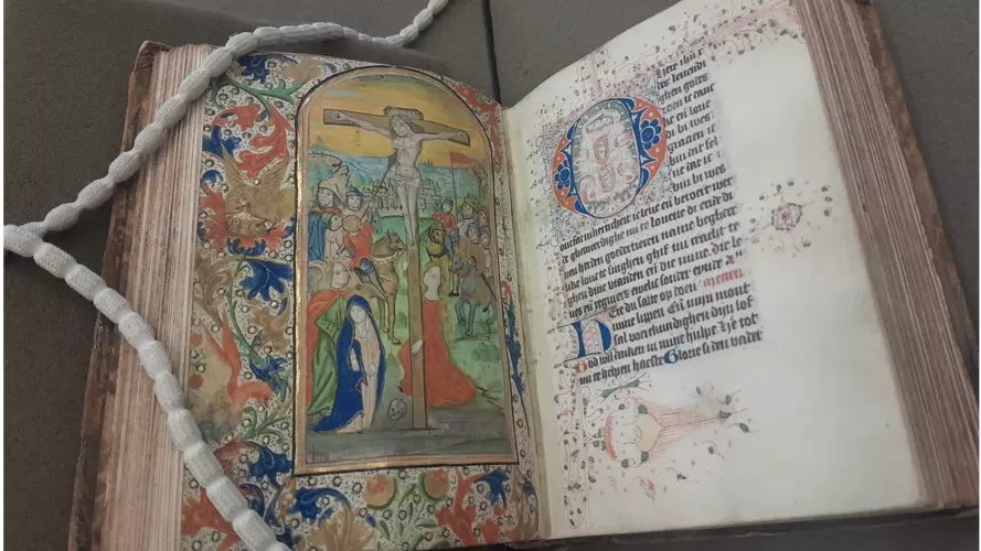 Bodleian Library, MS Douce 243: one of the Middle Dutch Books of Hours that Susanne de Jong had discussed in her presentation.
