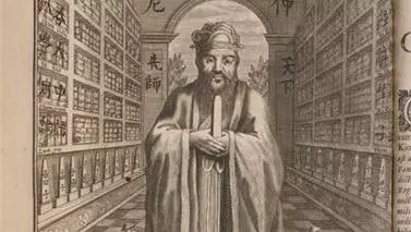 Woodcut from Confucius Sinarum Philosophus