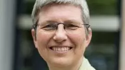 Henrike Lahnemann smiling to camera